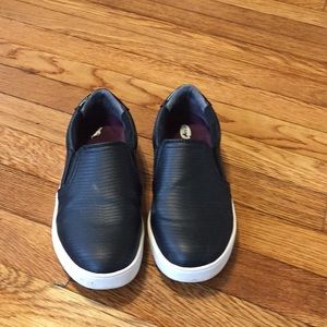Black slip on sneakers